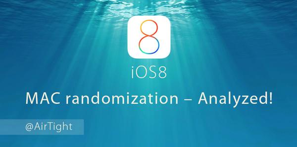b_misra's tweet image. My latest post: iOS8 MAC Randomization – Analyzed! ow.ly/BQo1q via @AirTight blog #iOS8 #WiFi #MACaddress