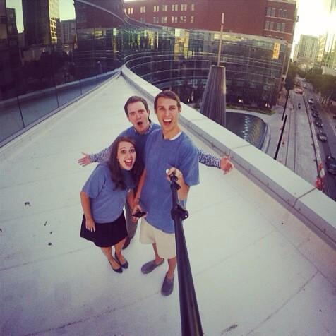 FDStudents's tweet photo. WHAT?! Yuh we're on the sk sK SK SKYBRIDGE for #tshirttuesday!!! #FallRush2014 #getcreative #getonourlevel #literally http://t.co/f0RCPDBs2w
