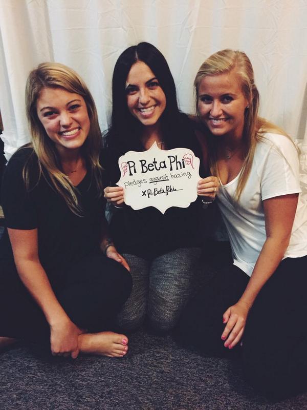 IU_PiBetaPhi's tweet photo. We pledge. @IUBPHA #NationalHazingPreventionWeek http://t.co/ekqwHrrjdn