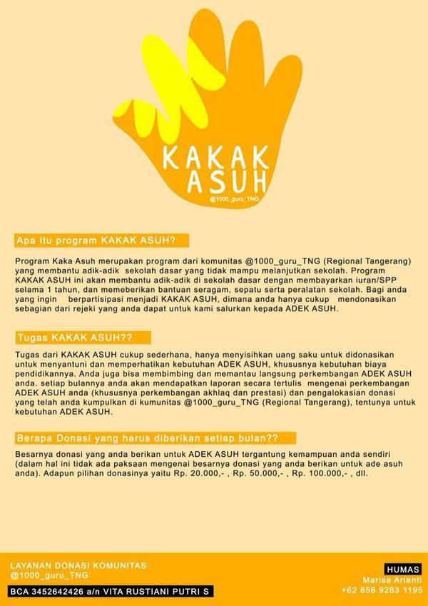 Ikut program ini yukk --> :) RT <a href="/1000_guru/">1000_guru</a>: Program Kakak Asuh 1000_guru Tangerang