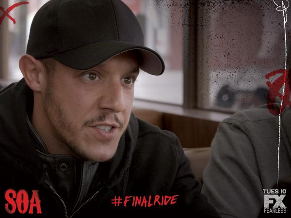 SonsofAnarchy's tweet photo. "Sorry brother, I never meant to hurt the club. It’s the only family I have. I love you." -Juice #FinalRide http://t.co/qMV9ymYJp8
