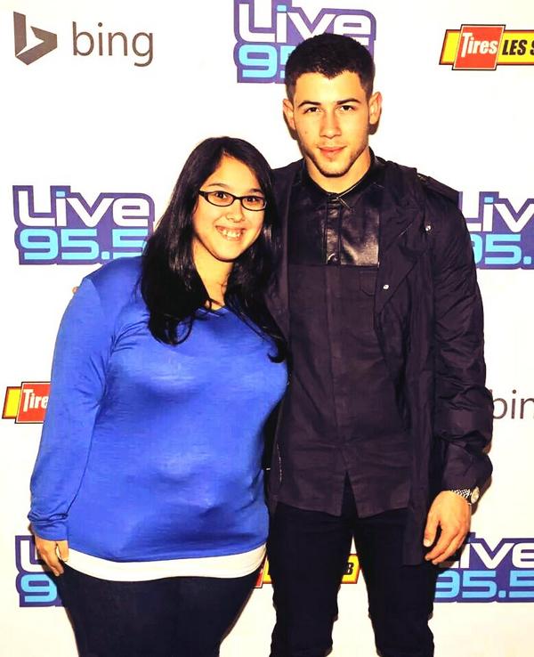 DemiLovehato's tweet photo. I'm so awkward next to him. Lol. Still can't believe I met Nick Jonas!!! http://t.co/KLMPbZdmqy