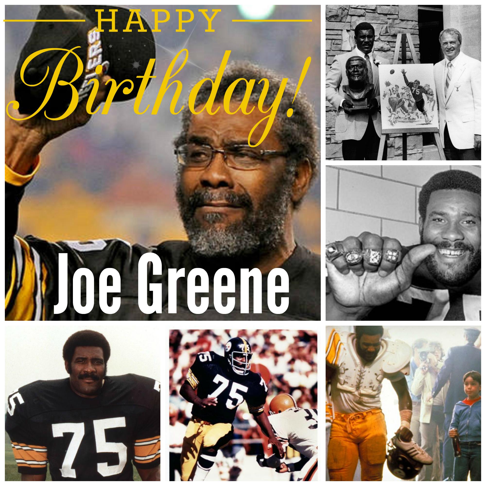 Happy 68th BDay Joe Greene! Hall of Famer, 4-time Super Bowl champ, 10-time Pro Bowler .... 
