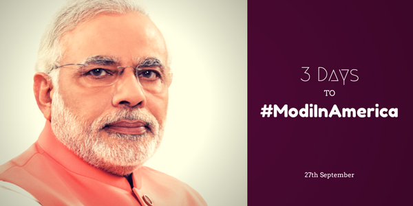 pmvisit's tweet photo. 3 Days to #ModiInAmerica, Join us to welcome Prime Minister @narendramodi http://t.co/1A23fMGVYr