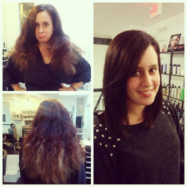deereilly21's tweet photo. Before and after of the beautiful Jennafer Sciarra tonight! #gregmayhair #compagniadelcolore #brownhair #midlength http://t.co/kxa4zGaTZC