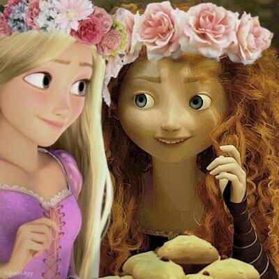 Rspanzel's tweet image. Hanging with @Modern_Merida