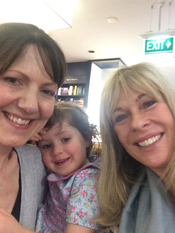 AnnabelLangbein's tweet photo. With my youngest fan the divine miss Lulu 31/2 @KinokuniyaAust this am signing #throughtheseasons #thefreerangecook http://t.co/OG6q0FC5It