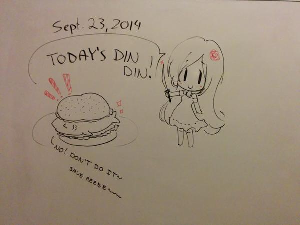 Daily whiteboard with my OC. 