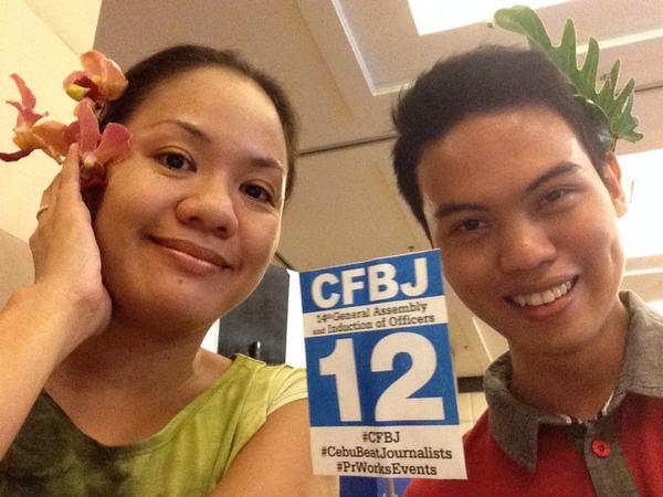 FVQSunStar's tweet photo. FVQ &amp; JPP of SunStar Superbalita
#CFBJ #CebuBeatJournalists #PrWorksEvents http://t.co/rDQd0Kb3yC