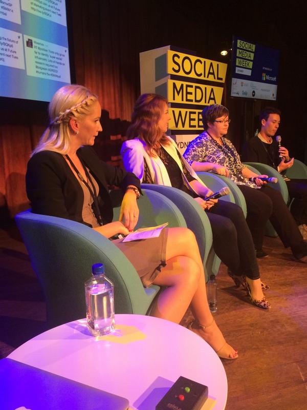 tiphereth's tweet photo. Smart panel on visual storytelling live at #SMWsyd #SMWVisual http://t.co/lJpXOGpb7I