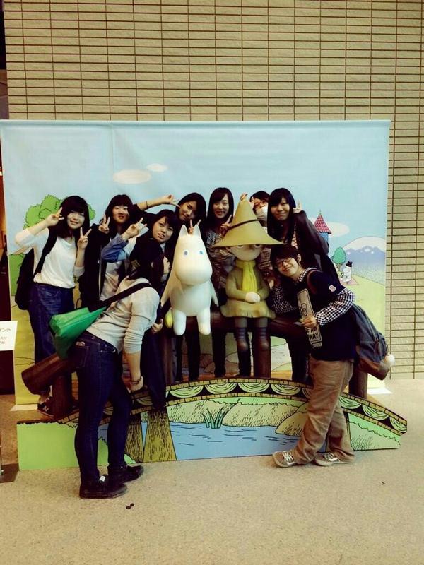 24110A's tweet photo. 遠足〜ムーミン展〜
今日も天使は可愛かった〜 http://t.co/cVuRDAwMco