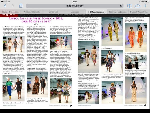 chubmagazine's tweet photo. @africafwl this year was a brilliant one. Who we're your top #designers? Here are ours 
@giberky #fashionAfrica http://t.co/wEUHvyeWIl