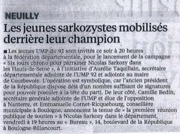 alouxe01's tweet photo. . @ATaquillain mobilise les #HautsDeSeine pour soutenir @NicolasSarkozy, aujourd'hui dans @LeParisien_92 #UMP92 http://t.co/dhI8fHcxEC