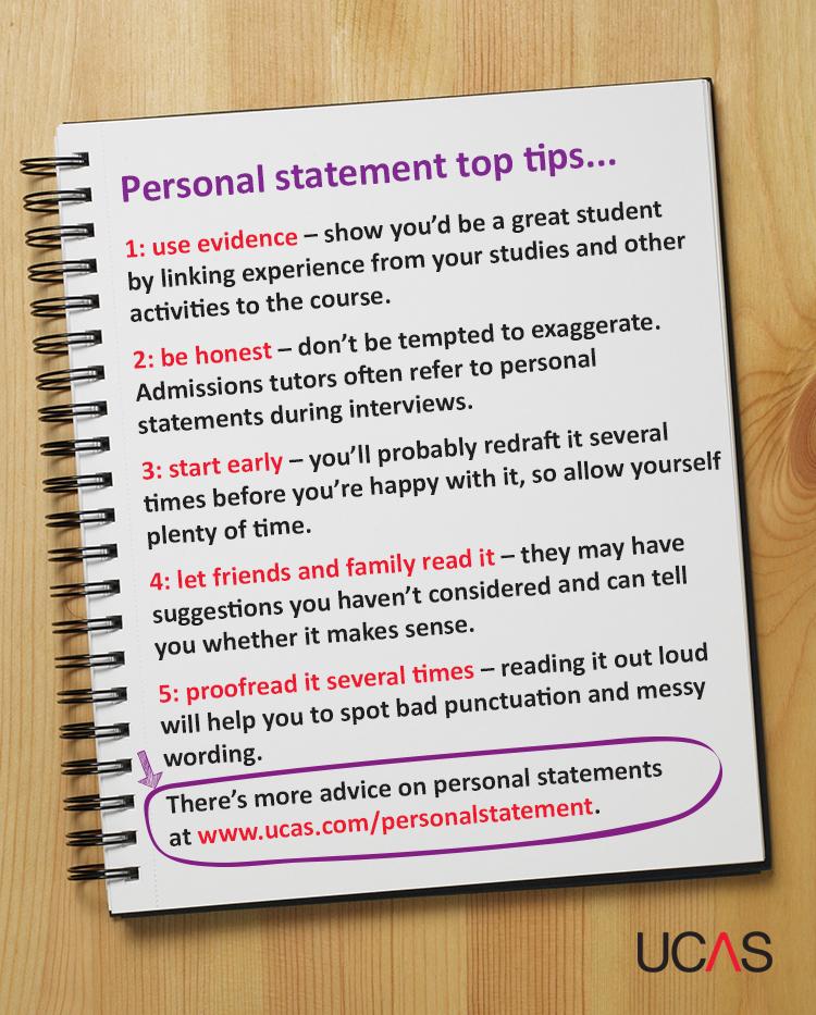 Ucas personal statement help