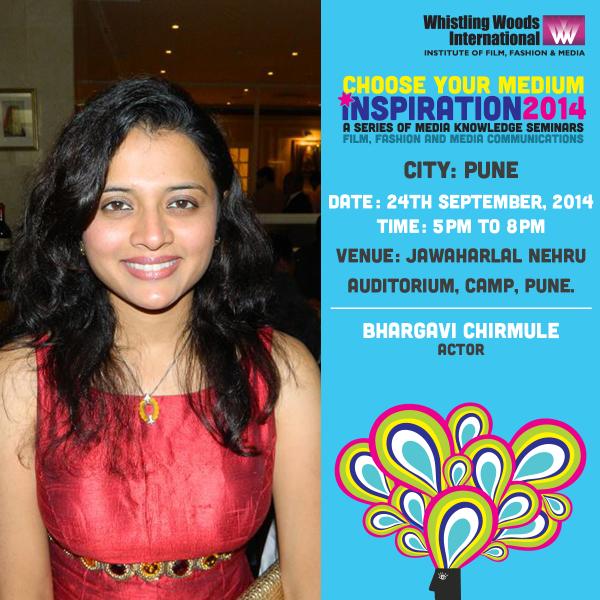 Whistling_Woods's tweet photo. Bhargavi Chirmule will be at #Inspiration2014, #Pune to share snippets on 'acting'. Tickets, http://t.co/2i17SlTRH7 http://t.co/zjRZwK68Cw