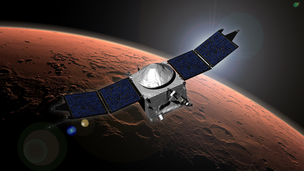 ForbesTech's tweet photo. NASA's MAVEN spacecraft successfully made it to Mars: http://t.co/qXuW37xhzn http://t.co/8F4lXNrOHE
