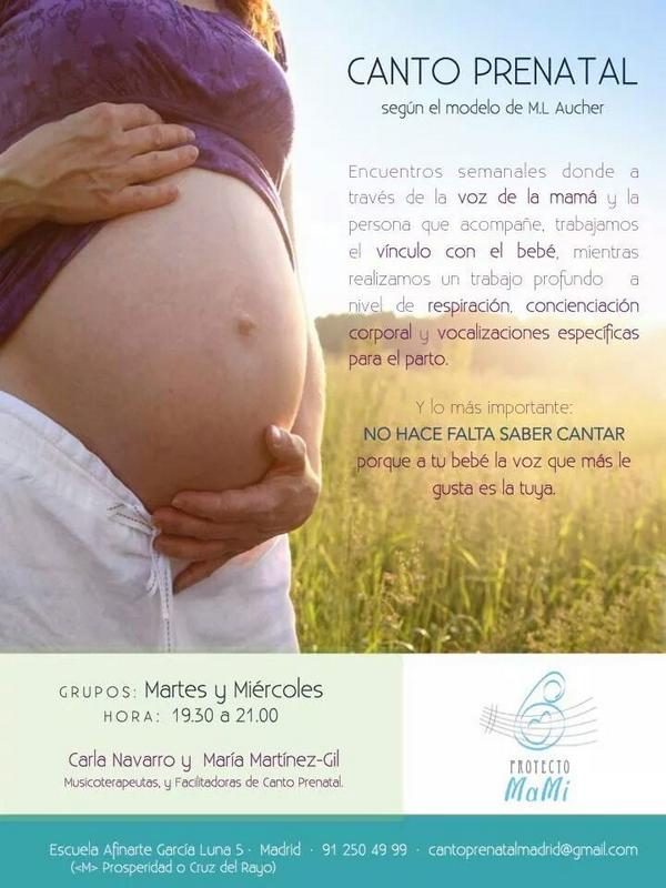 canto_prenatal's tweet photo. Si estás #embarazada y vives en Madrid, puedes disfrutar del #CantoPrenatal durante el #embarazo http://t.co/aYD8YnBUku