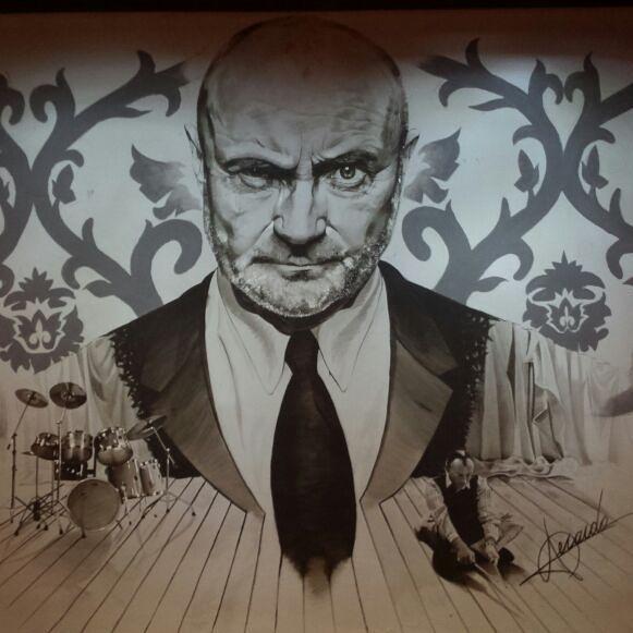 leticiapisky's tweet photo. @PhilCollinsFeed i hope you like,  drawing done by partner Gerardo Martinez (Spain) http://t.co/vUMjrwh6pC