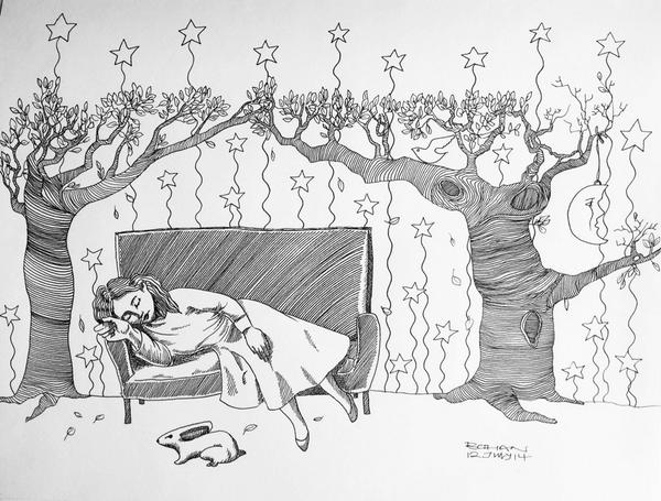 RobertBohan's tweet image. Sleep is the best medicine.

#drawing #ink #illustration #mindfulness #art #folloback #followart #sketch
