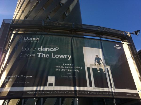 dancesally's tweet photo. #Lovedance? Love @The_Lowry :) http://t.co/hrR03oz3QX