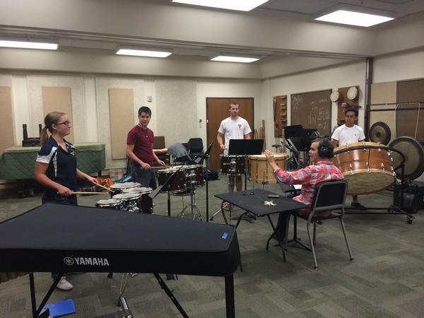 Pic from our ensemble rehearsal yesterday. Some cool new music in the works!