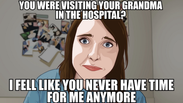 ANIMEME's tweet photo. Why aren't you clicking me? Don't you like me? #OverlyAttachedGF http://t.co/Wx6lCzyl0A http://t.co/gpyAKIGyQb