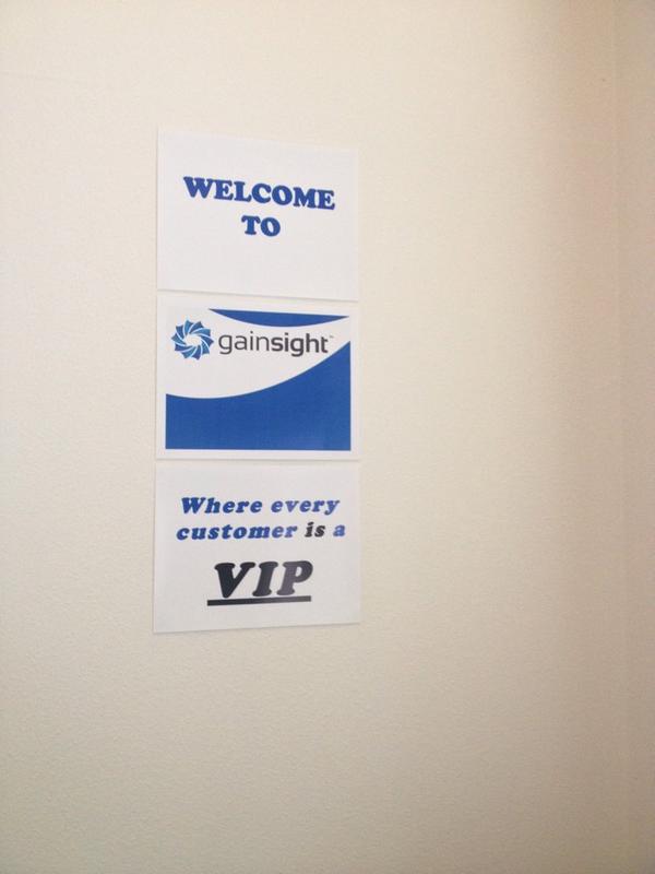 cate_flow's tweet photo. Warm welcome @gainsight where every customer is a VIP 
#convergencetour http://t.co/rfCCvSXyea