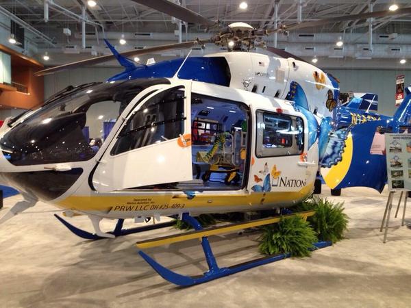Honeywell_Aero's tweet photo. Spotted at #AMTC14: @nationwidekids' @AirbusHC_usa EC145 w/ our tracking technology on board http://t.co/mlkIzw5P9X