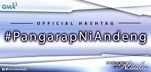 GenesisGMA7's tweet photo. 'Wag kalilimutan ang hashtag for tonight's episode #PangarapNiAndeng @HiramNaAlaala http://t.co/qGc4FMtuyv