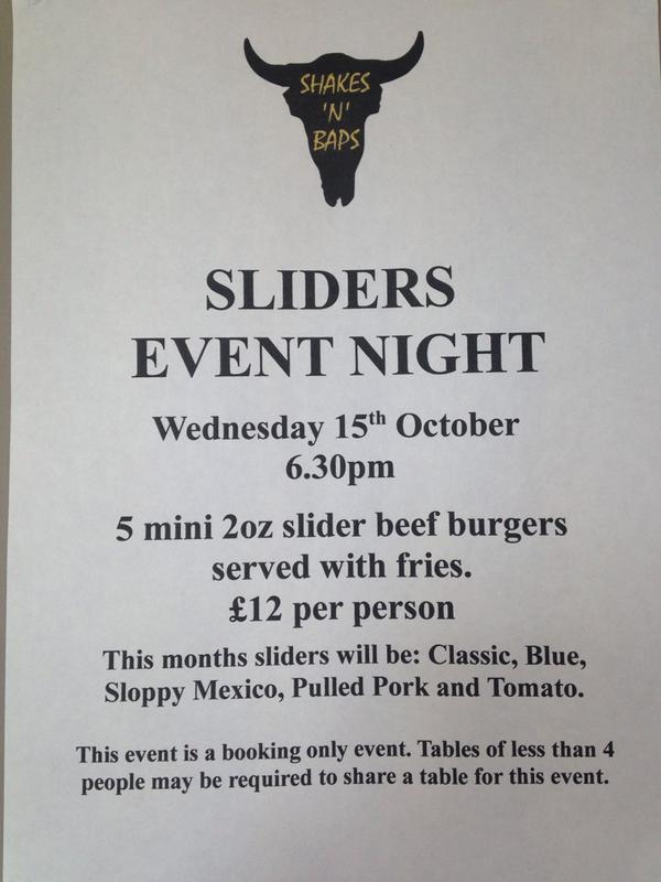 ShakesnBaps's tweet photo. Our first slider night is coming! #burgers #sliders http://t.co/LTsoCqhgSz