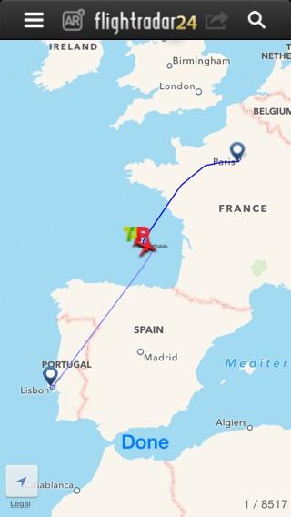 airlivenet's tweet photo. NEWS: #TP433 from Paris to Lisbon has Squawked 7700 (EMERGENCY) 
http://t.co/GXr2daOeBE http://t.co/uQrcBItmhL - @PollyR_Aviation