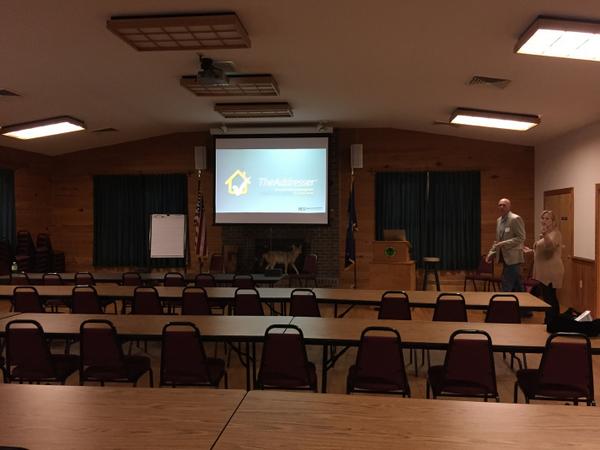bcsgis's tweet photo. Getting setup for #TheAddresser User Group Meeting at the Harbison Environmental Educational Center in Columbia, SC http://t.co/S36WhmLpSE