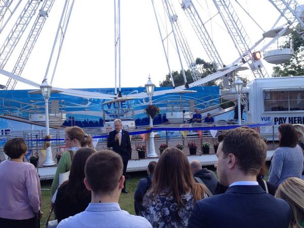UniKent50's tweet photo. Deputy Vice Chancellor Professor Keith Mander opens the Kent Eye #kenteye #wearekent http://t.co/7KVNLTzqTr