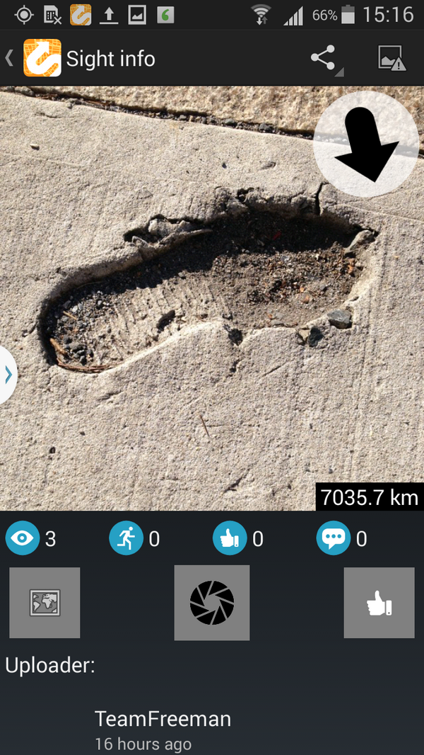 SighterGame's tweet photo. Sight of the day: #footprintsonthemoon #footprints #moon http://t.co/ZKZgHvs5RQ