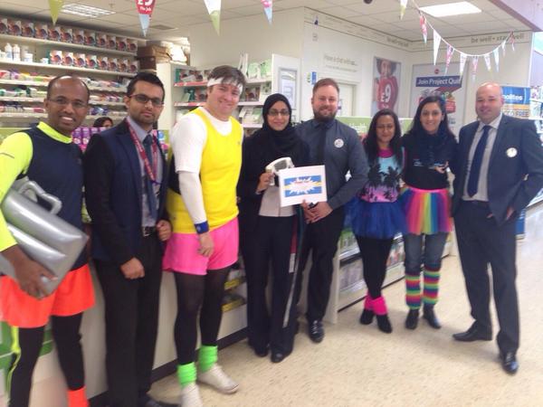G4vnn's tweet photo. Surprise visit from regional pharmacy mgrs dancing to fame, and award for top store in @DiabetesUK screening #yam http://t.co/LBySi3XORc
