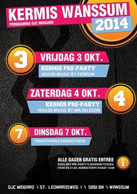 OJC_Midgard's tweet photo. Kermis Pre-party volgende week vrijdag en zaterdag met DJ Ferrum en Mr. @MrNilssonMusic! Gratis entree! http://t.co/NwtN9Yf1uo
