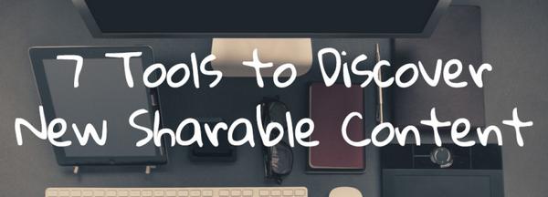 SMExaminer's tweet image. 7 Tools to Discover New Sharable Content bit.ly/1wHEuiH #marketing via @cguerrillamblog