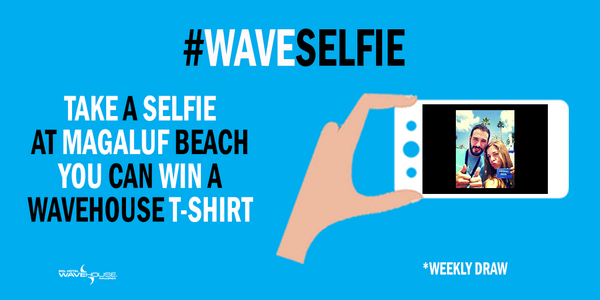 SolHouseCalvia's tweet photo. Hey guys pay attention on this! You can get a WaveHouse T-shirt easily…take a #WaveSelfie! #Magaluf http://t.co/RBATqcnTHd