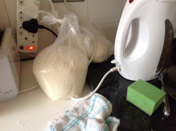 NokwazK's tweet photo. Steamed bread #jeqe has risen ready to be cooked http://t.co/V86aonvofK