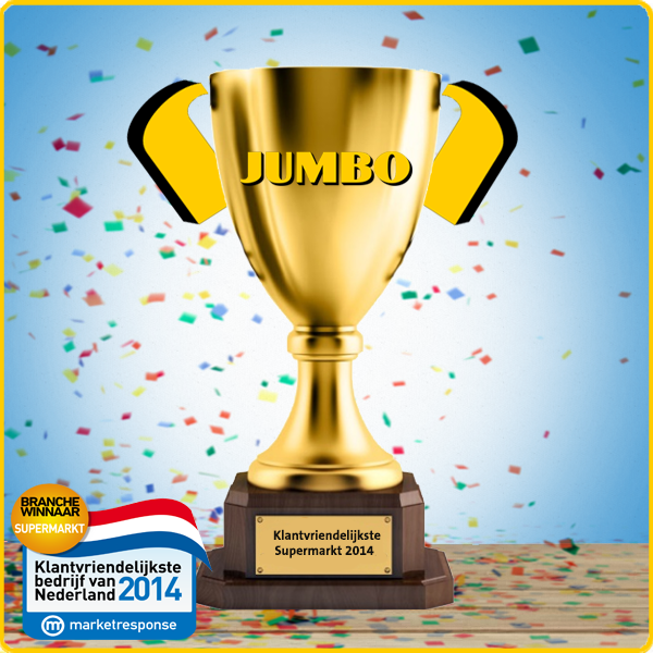 Wauw ... #Jumbo is uitgeroepen tot Klantvriendelijkste Supermarkt 2014! Wij zijn supertrots!