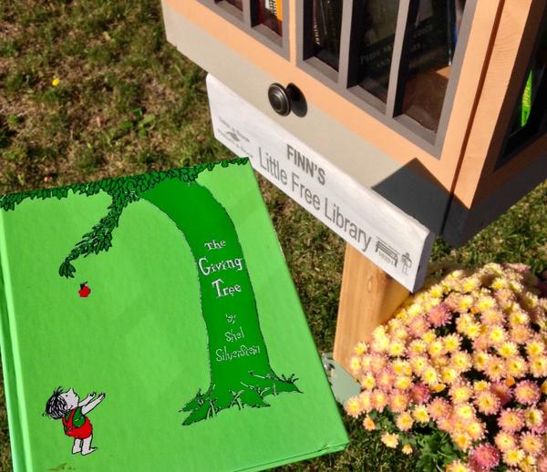 FinnsLibrary's tweet image. &quot;She loved the boy very,very much...even more than she loved herself.&quot; #ShelSilverstein #FinnsLittleFreeLibrary #TBay
