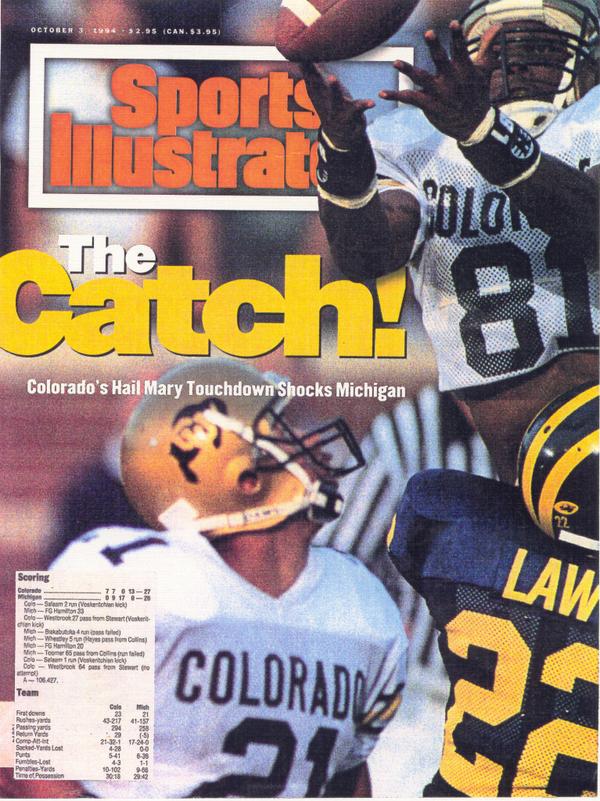 CUBuffs's tweet image. 9/24/94 #20years Is this your favorite CU memory?! RT &amp;amp; help us win scholarships! #ItsGood2Be #GoBuffs @AllState