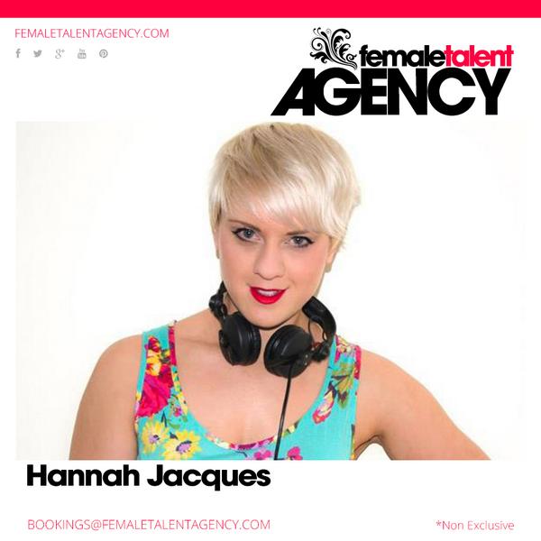 Female_Agency's tweet photo. Get in touch to book @BBCR1 Superstar DJ winner @DJHannahJacques for your events! http://t.co/98oj7YhiX0