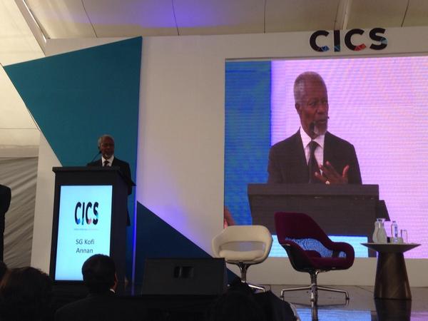 alaborde's tweet photo. Kofi Annan en el Congreso Internacional de Compromiso Social. Jóvenes pueden ser agentes de Cambio http://t.co/V9CC7gZO17