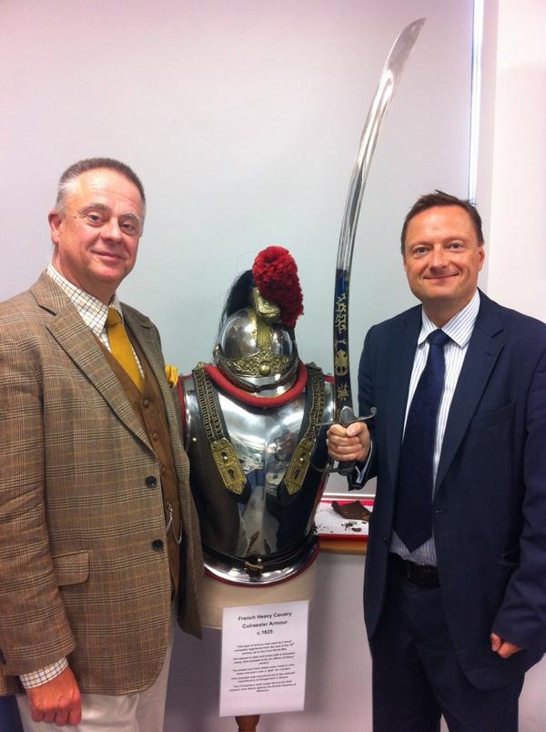 JasonMcCartney's tweet photo. Fascinating hands on tour of the Arms &amp; Armour Research Institute in Huddersfield @aarihud @HuddersfieldUni @3MBIC http://t.co/Z04j7EUfYv