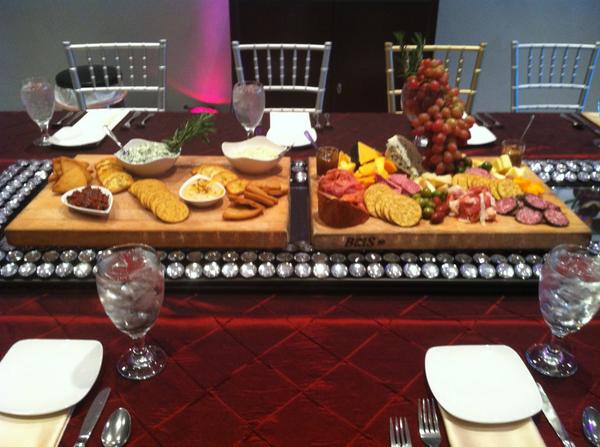 Chef Vinnie Corinno and Chef Adam Quick displayed this delicious Chaucuterie board today!