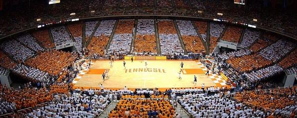 CollegeBBNation's tweet photo. #CBBarenas 
Thompson-Boling Arena - #Tennessee http://t.co/cdo2IbijO3