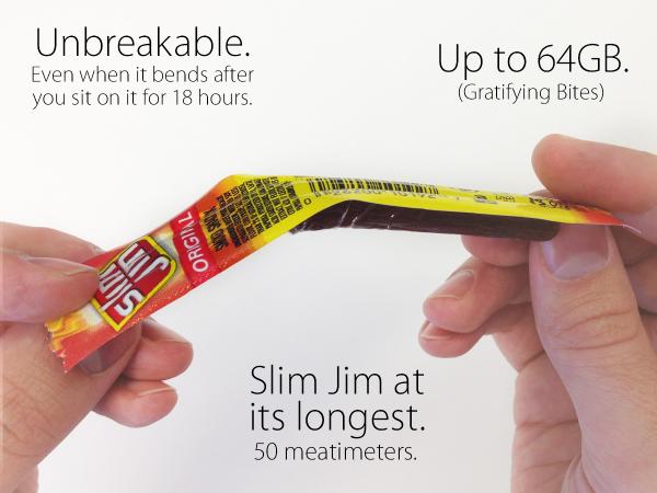 Slim Jim 🚀 MEATA on X: Safe in your pocket, safe in your mouth. #BendGate  #6Plus  / X