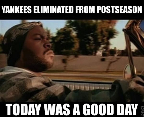 MLB Memes on X: With today's the loss the #Yankees are officially  eliminated from the postseason.  / X