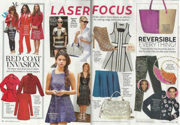 remiandreid's tweet photo. Our Departure Tote working double-duty in @usweekly ! http://t.co/kclso24BYx